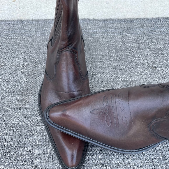 Karelus brown boots low heel - Picture 7 of 7